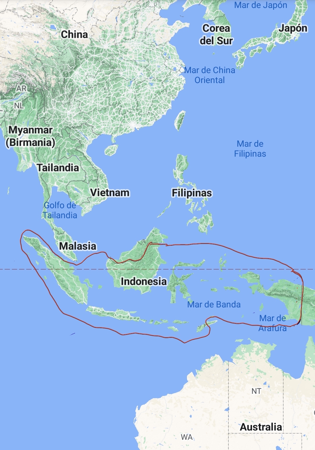 Indonesia-mapa